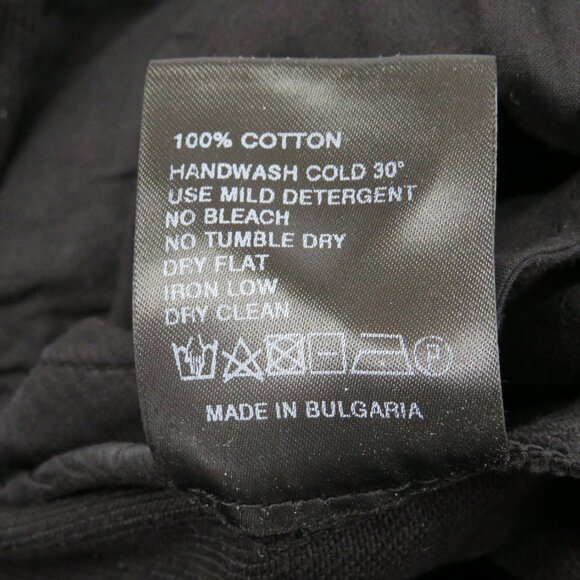 Christian Wijnants Black Cotton Trousers %100 cotton made in Bulgaria size10 40" - Picture 6 of 6